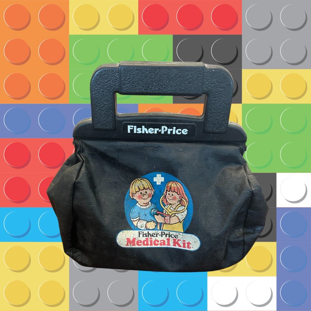 🩺 Vintage Doctor Bag Prop – 80s Fisher-Price Classic 🩺